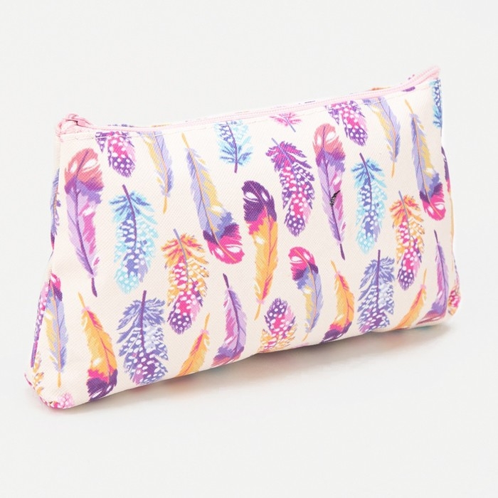 Косметичка на молнии, цвет бежевый/разноцветный Косметичка на молнии, цвет бежевый/разноцветный