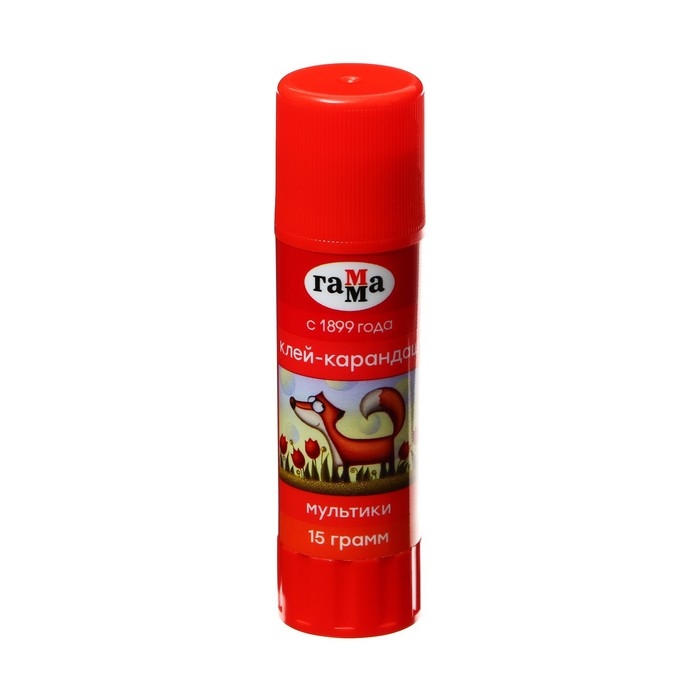 Клей-карандаш PVP 15г Гамма Клей-карандаш PVP 15г Гамма "Мультики"