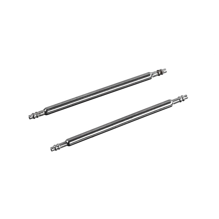 Ремешок для часов, 20 мм, l-17.5 см, шпиньки в комплекте, черный матовый