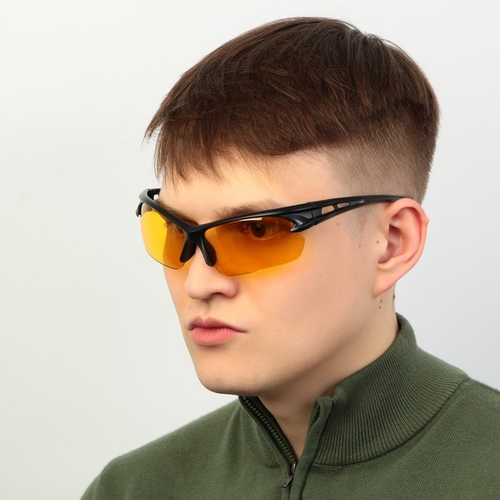 Очки рыбацкие, поляризационные «Крутой рыбак», цвет желтый, 15, 4 х 4,3 см Очки рыбацкие, поляризационные «Крутой рыбак», цвет желтый, 15, 4 х 4,3 см