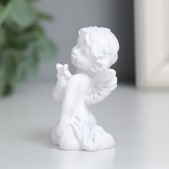 Сувенир полистоун  Сувенир полистоун "Белоснежный ангел со звёздочкой" МИКС 4,5х3,5х5,5 см