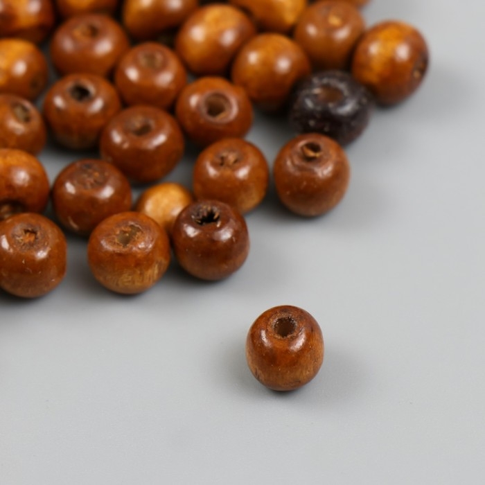 Бусины для творчества дерево Бусины для творчества дерево "Натуральные" d=0,8 см набор 20 гр