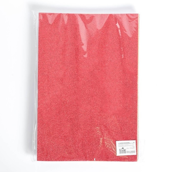 Набор для творчества Набор для творчества "Декор пенка с блёстками", самоклеящаяся, 10 листов, 10 цветов