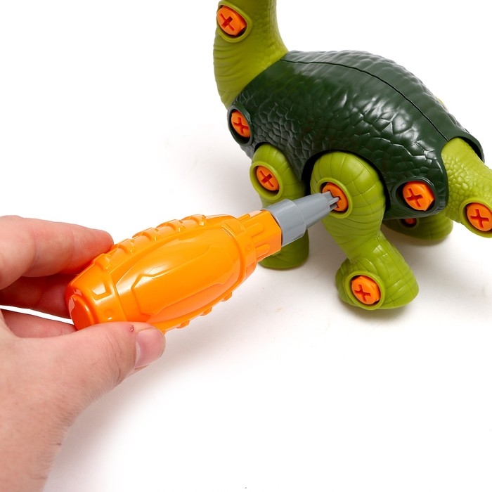 Конструктор винтовой «Бронтозавр», с отвёрткой, 31 элемент Конструктор винтовой «Бронтозавр», с отвёрткой, 31 элемент