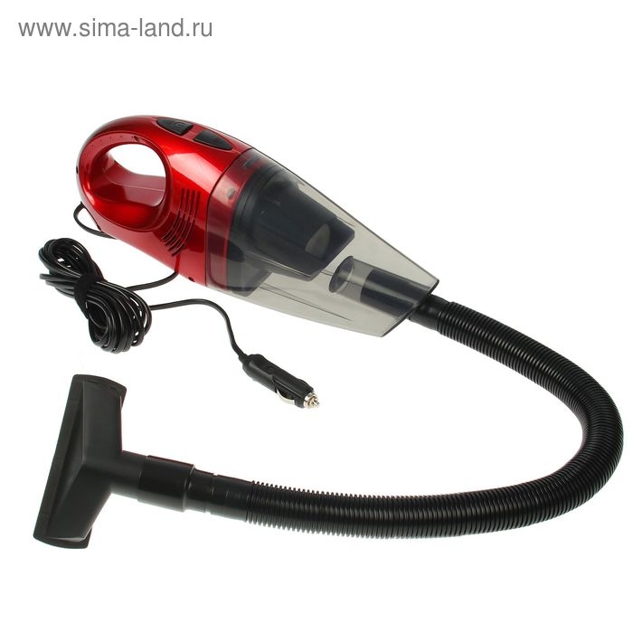 Пылесос Nova Bright, для сухой и влажной уборки, 100 Вт, 12 В, красный Пылесос Nova Bright, для сухой и влажной уборки, 100 Вт, 12 В, красный
