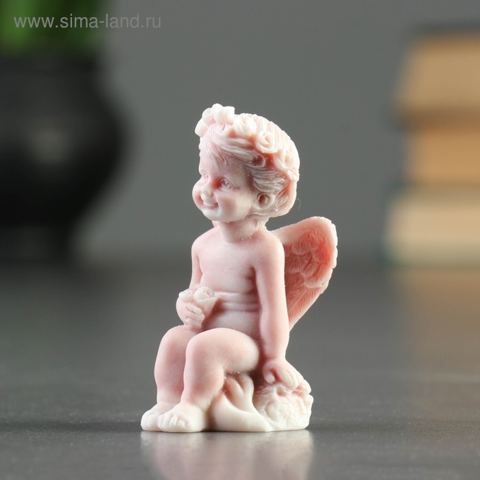 Сувенир "Ангелочки на бревнышке" (2 вида) 6см