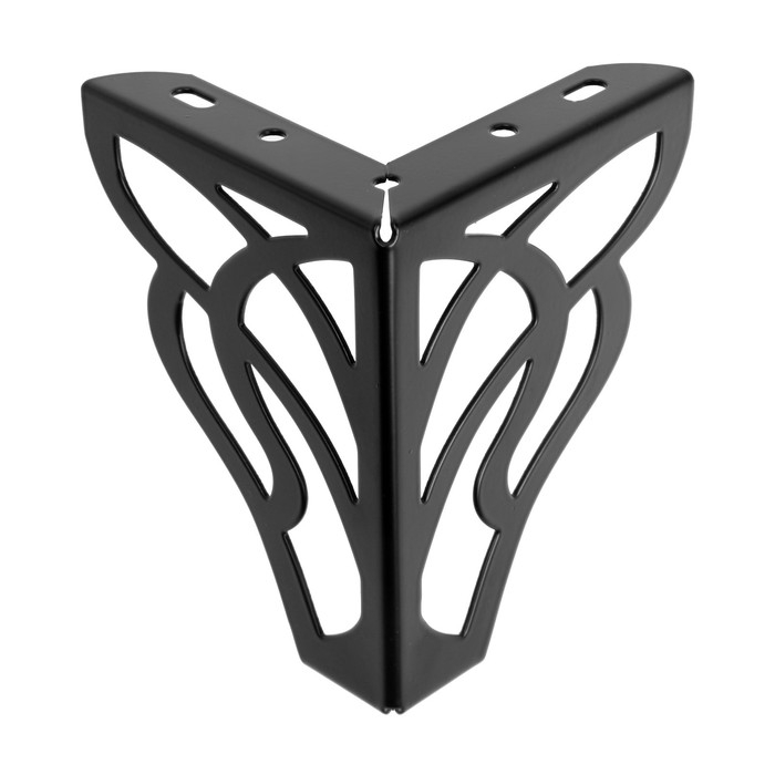 Опора мебельная CAPPIO резная OP02, h=130 мм.10*10мм, цвет матовый черный Опора мебельная CAPPIO резная OP02, h=130 мм.10*10мм, цвет матовый черный