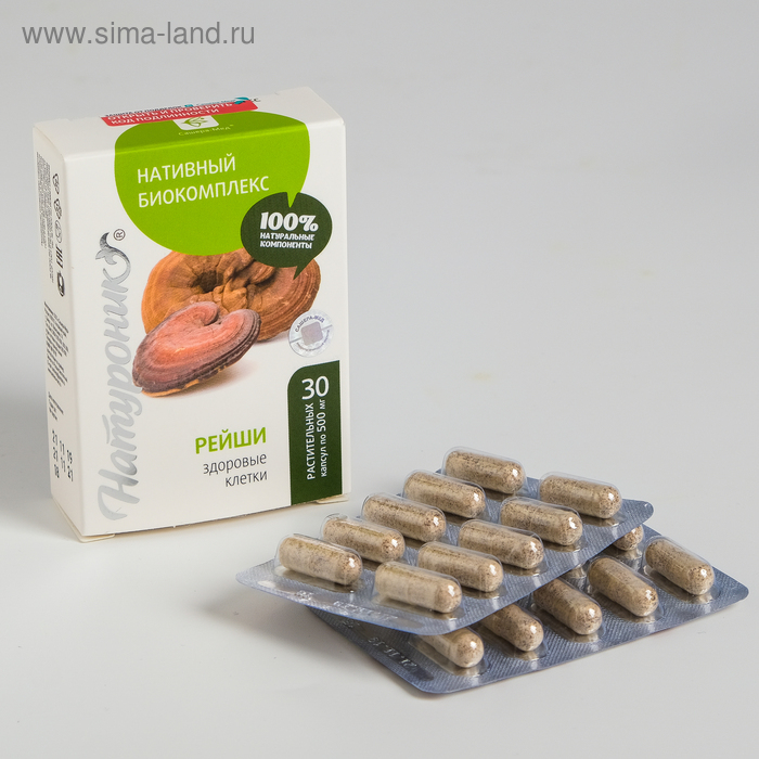 Натуроник рейши в капсулах, при аллергии, в количестве 30 штук Натуроник рейши в капсулах, при аллергии, в количестве 30 штук