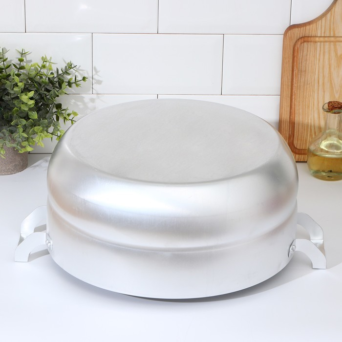 Манты-казан алюминиевый, 13 л, с 4 сетками, d=30 см, высота секции 5 см, металлическая крышка Манты-казан алюминиевый, 13 л, с 4 сетками, d=30 см, высота секции 5 см, металлическая крышка