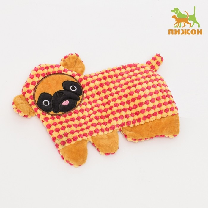 Игрушка текстильная Игрушка текстильная "Плоский мопс", 27 х 20 см