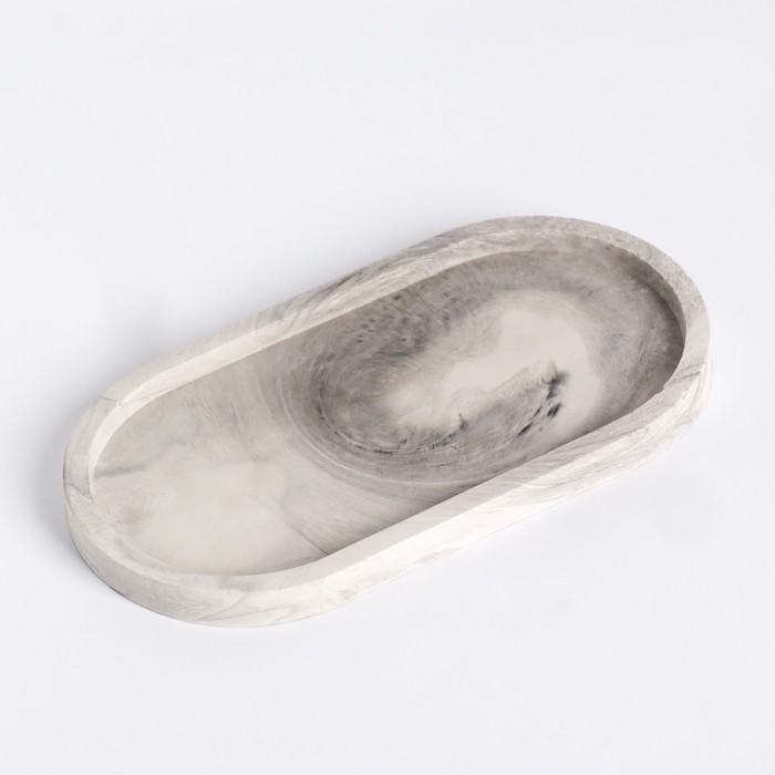 Свеча в бетоне на подставке  Свеча в бетоне на подставке "Лофт", соевый воск, деревянный фитиль, черно-белая