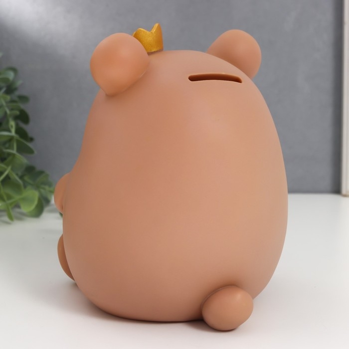 Копилка пластик Копилка пластик "Мишутка в короне" 14,5х14х17 см