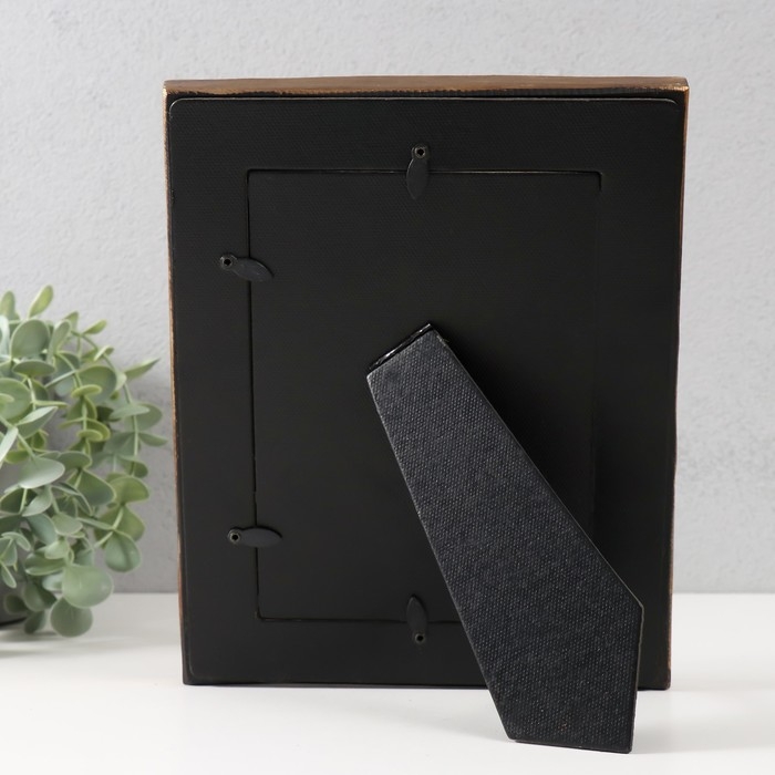 Фоторамка полистоун 13х18 см  Фоторамка полистоун 13х18 см "Волна" золото 19,8х3х24,4 см