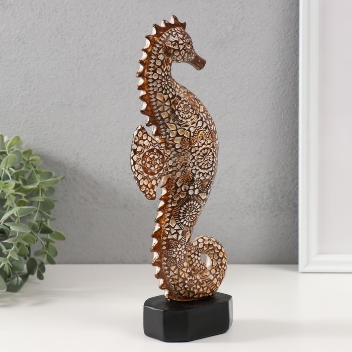 Сувенир полистоун Сувенир полистоун "Морской конек с узорами" 6х10х29 см