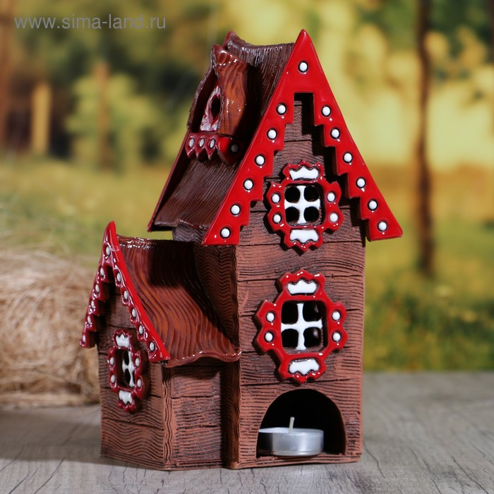 Аромалампа Домик «Варвара», 22 см, ручная работа, микс Аромалампа Домик «Варвара», 22 см, ручная работа, микс