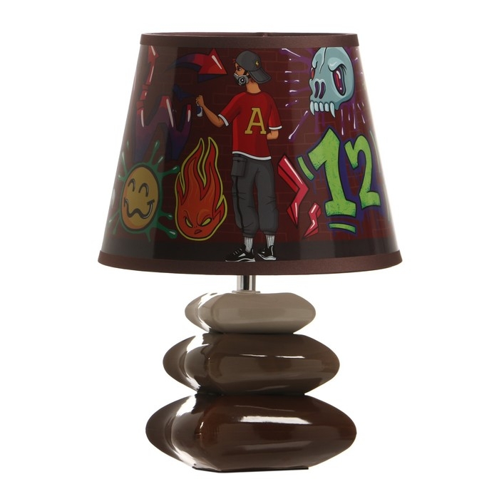 Настольная лампа  Настольная лампа "Граффити" Е14 15Вт 20х20х28 см RISALUX