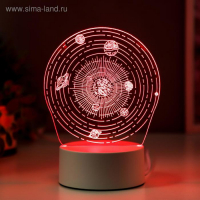 Светильник "Космос" LED RGB от сети 9,5х13х17,5 см RISALUX