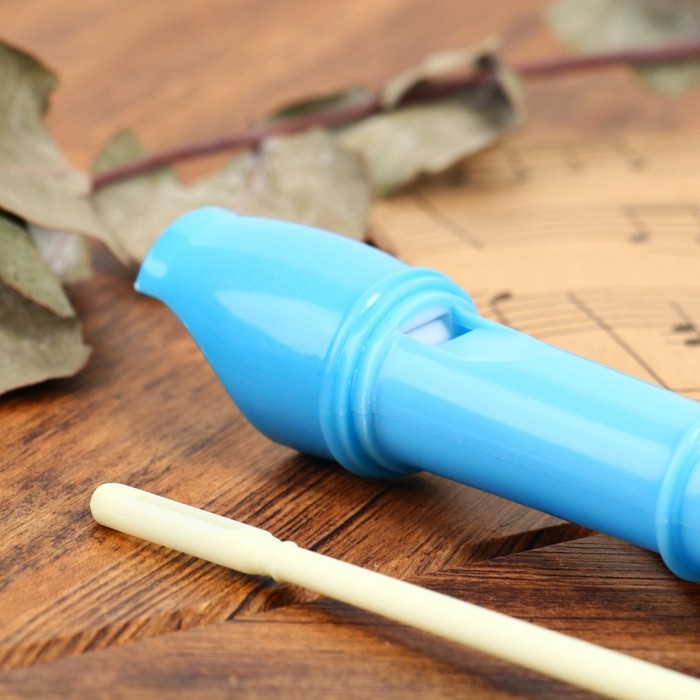 Блокфлейта Music Life, голубая, немецкая система, сопрано, 30 см Блокфлейта Music Life, голубая, немецкая система, сопрано, 30 см