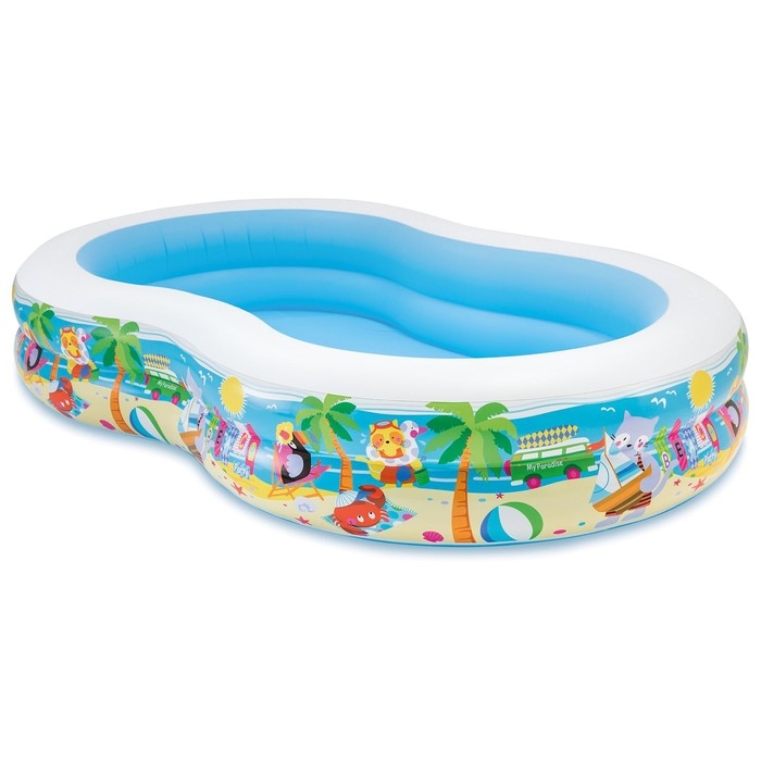 Бассейн надувной «Морской берег», 262 х 160 х 46 см, от 3 лет, 56490NP INTEX Бассейн надувной «Морской берег», 262 х 160 х 46 см, от 3 лет, 56490NP INTEX