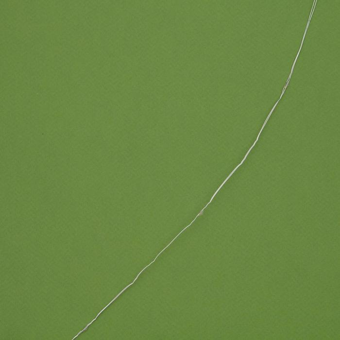 Гирлянда «Нить» 20 м роса, IP44, серебристая нить, 200 LED, свечение тёплое белое, 2 режима, солнечная батарея