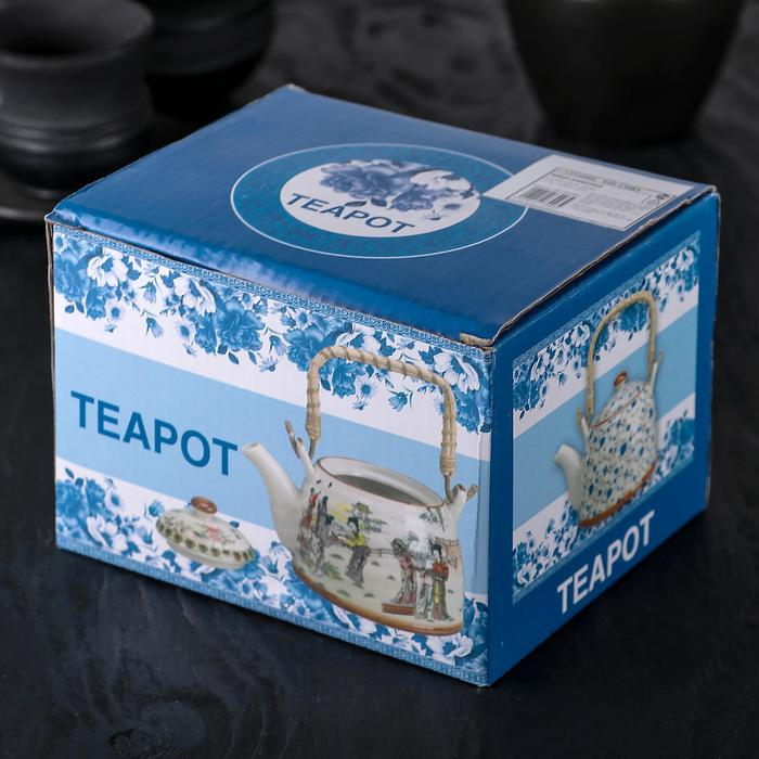 Чайник заварочный «Белые облака», 600 мл, с металлическим ситом Чайник заварочный «Белые облака», 600 мл, с металлическим ситом