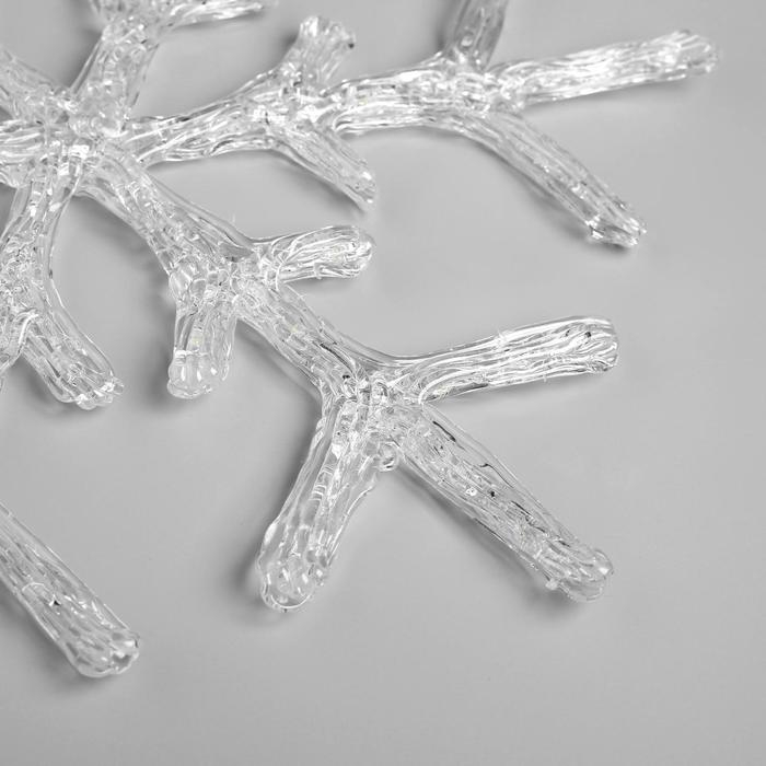 Светодиодная фигура «Снежинка» 39 см, акрил, 50 LED, 220 В, свечение тёплое белое Светодиодная фигура «Снежинка» 39 см, акрил, 50 LED, 220 В, свечение тёплое белое