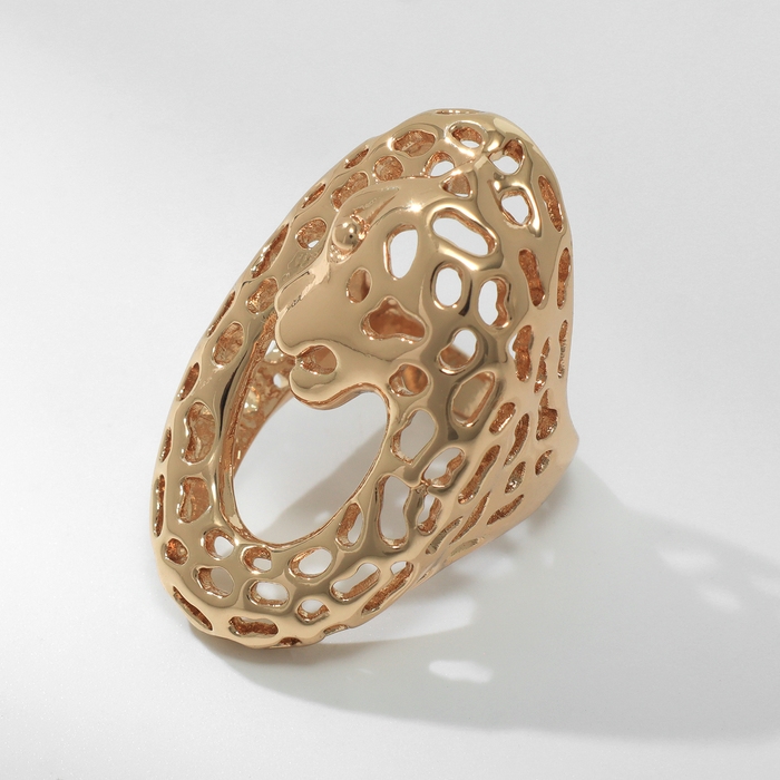 Кольцо металл «Тренд» гепард, цвет золото, размер 18 Кольцо металл «Тренд» гепард, цвет золото, размер 18