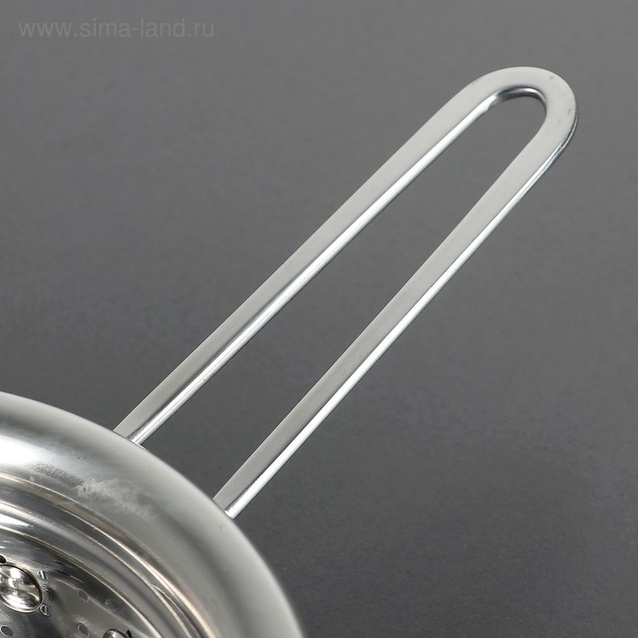 Дуршлаг из нержавеющей стали Доляна «Гудвин», d=20 см, длинная ручка Дуршлаг из нержавеющей стали Доляна «Гудвин», d=20 см, длинная ручка