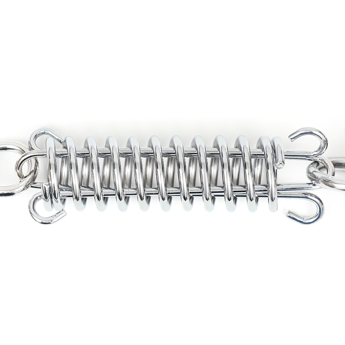 Поводок усиленный с амортизатором от рывка, 120 х 1,2 см, чёрно-синий Поводок усиленный с амортизатором от рывка, 120 х 1,2 см, чёрно-синий