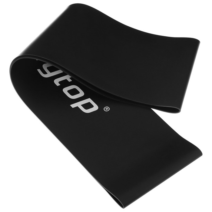 Фитнес-резинка ONLYTOP, 30,5х7,6х0,11 см, нагрузка 10 кг, цвет чёрный