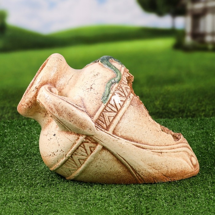 Горшок  Горшок "Амфора с ящерицей" лежачее, малое, 22х42см