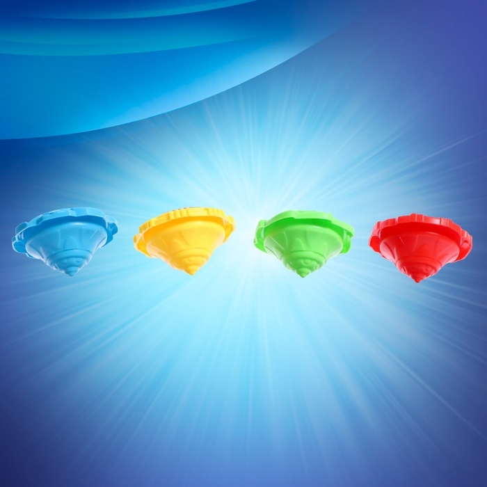 Набор волчков «Титан», с устройством запуска Набор волчков «Титан», с устройством запуска