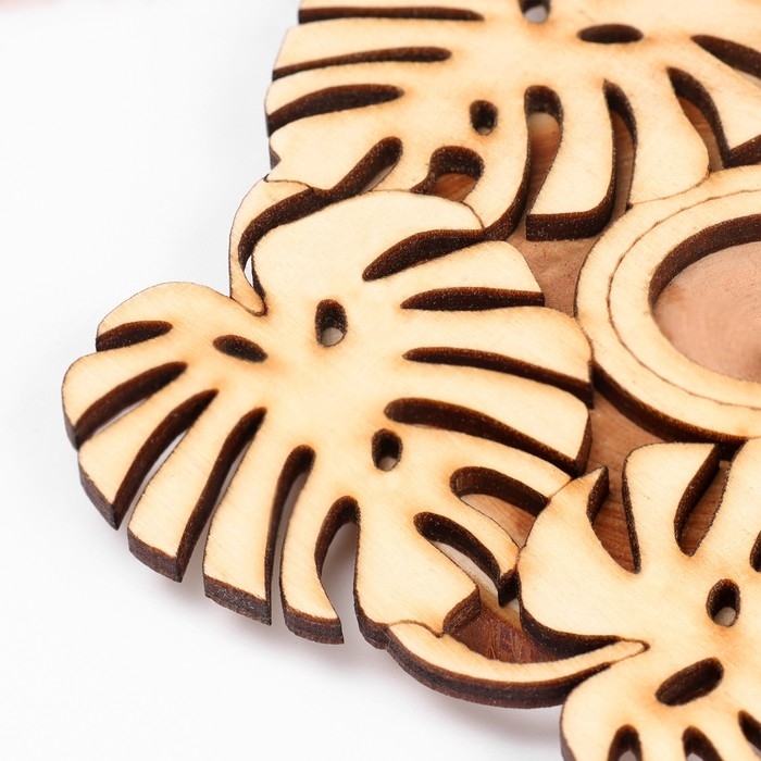 Подставка под горячее Подставка под горячее "Листочек", 11 см, можжевельник