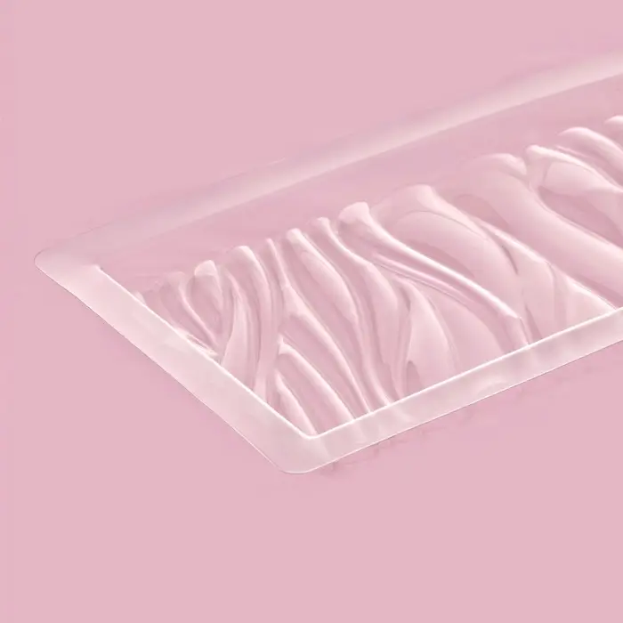 Форма для шоколада «Волны», пластик, 20,5×10,5×1 см, прозрачная