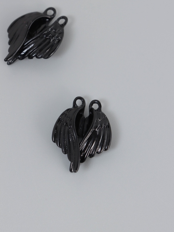 Замок магнитный металл Замок магнитный металл "Крылья" набор 2 шт чёрный 2,6х1,9 см