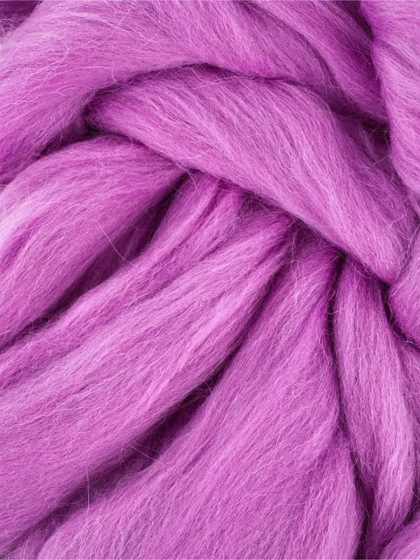 Шерсть для валяния 100 г, цвет орхидея