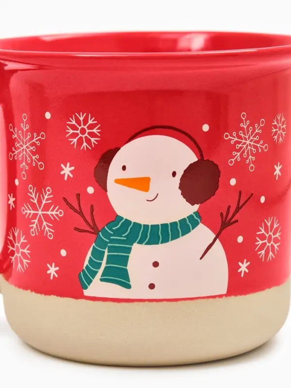 Кружка чайная новогодняя «Зимний снеговик», 400 мл, ручная работа Кружка чайная новогодняя «Зимний снеговик», 400 мл, ручная работа
