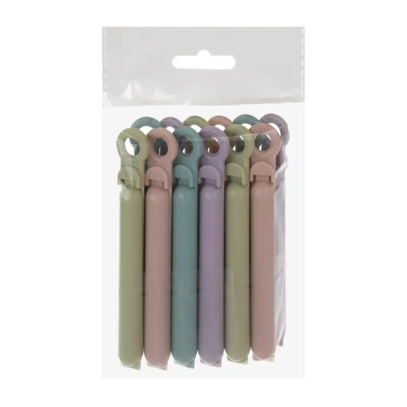 Набор зажимов для пакетов тм VETTA, пластик, 10см, 12шт