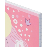 Тетрадь общая А5 48л №1School Фея,клет,скреп, ВД-лак 4шт/уп(1819926)