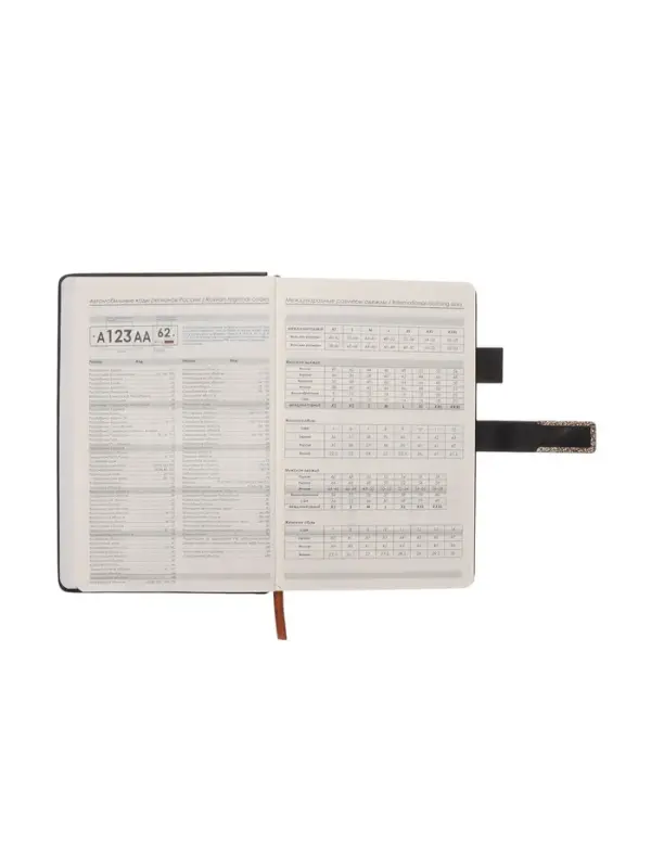 Ежедневник недатированный формат А5, с хлястиком, 144л, линия, пвх, Черный Ежедневник недатированный формат А5, с хлястиком, 144л, линия, пвх, Черный