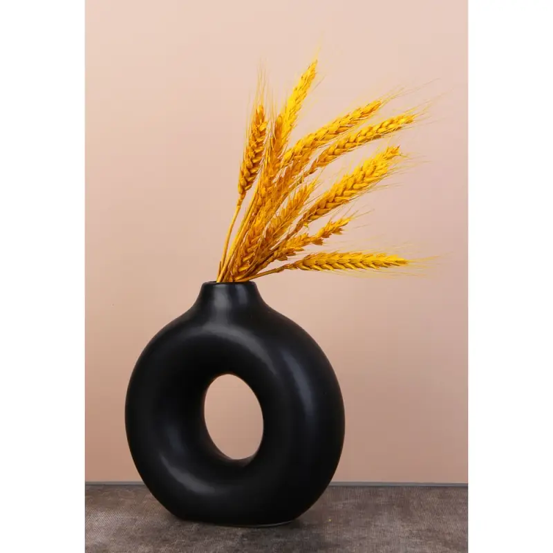 VETTA Вазон, 15,5x15x6 см, керамика, чёрный