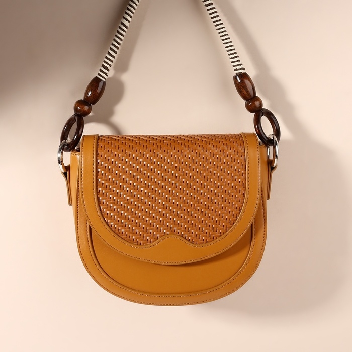 Ручки для сумки, 2 шт, вощёный шнур, 46 × 4,5 см, цвет коричневый Ручки для сумки, 2 шт, вощёный шнур, 46 × 4,5 см, цвет коричневый