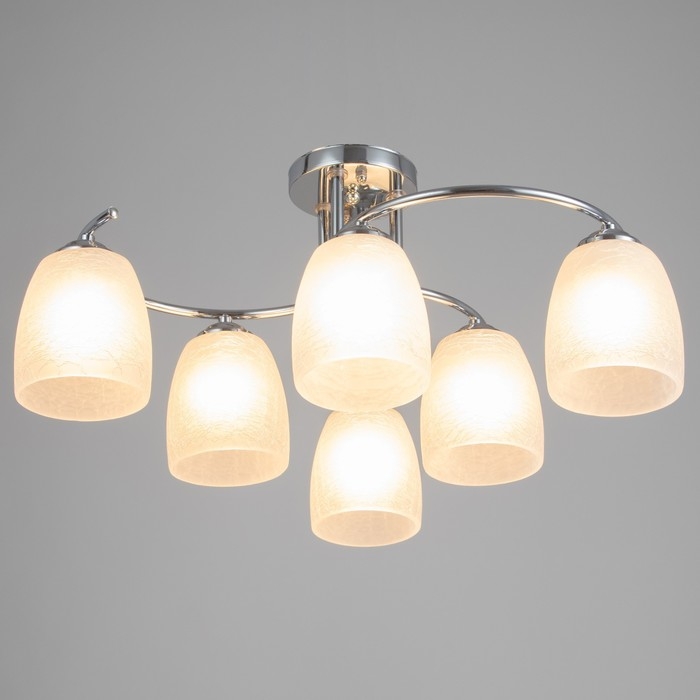 Люстра Люстра "Августа" 6xЕ27 40Вт хром 58х58х25 см BayerLux