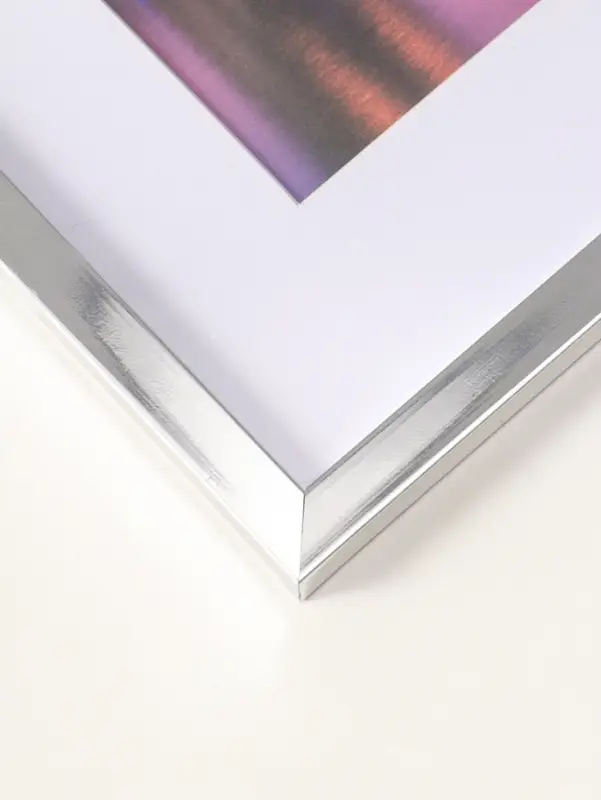 Фоторамка для фото 30х40 см, с паспарту 21х30 см, Lumo, серебро