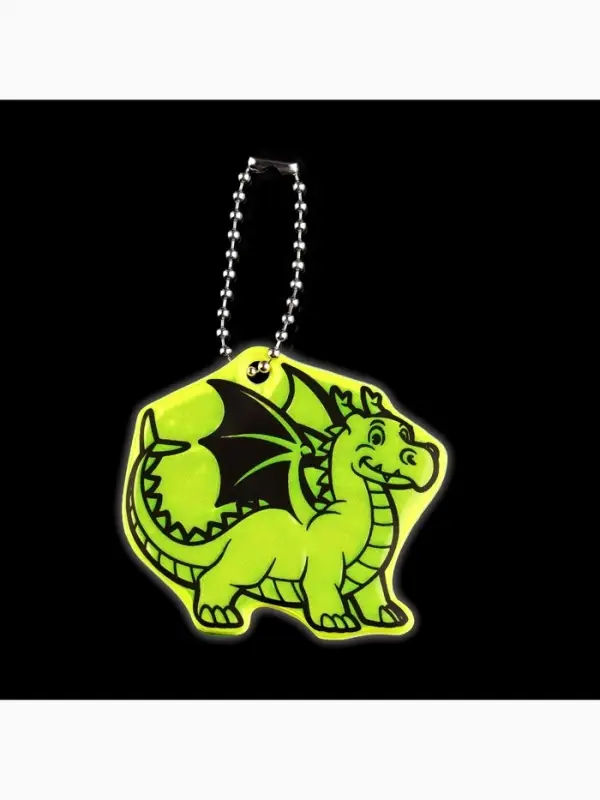 Светоотражающий элемент &laquo;Дракон&raquo;, двусторонний, 5.3&times;5.8 см, МИКС