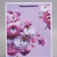 Пакет подарочный ламинированный "Самой красивой" 26 х 12 х 32 см