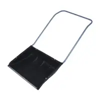 Движок пластиковый для уборки снега, чёрный ковш 600 × 470 мм, металлическая планка, металлическая ручка цвет МИКС