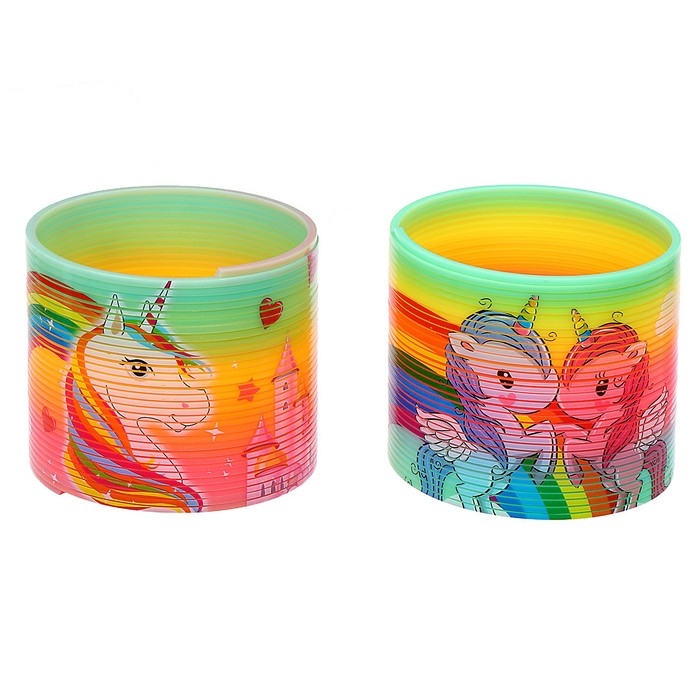 Пружинка радуга «Единорог», выды МИКС