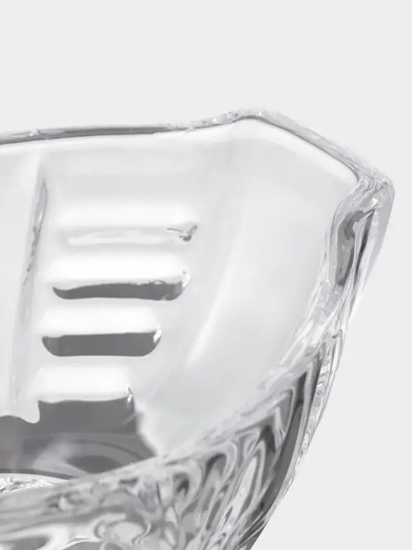 Икорница стеклянная  Икорница стеклянная "Лебедь" 13,5х8,7х13 см, прозрачная