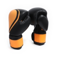 Боксёрские перчатки FIGHT EMPIRE, URBAN, чёрно-оранжевые, размер 12 oz